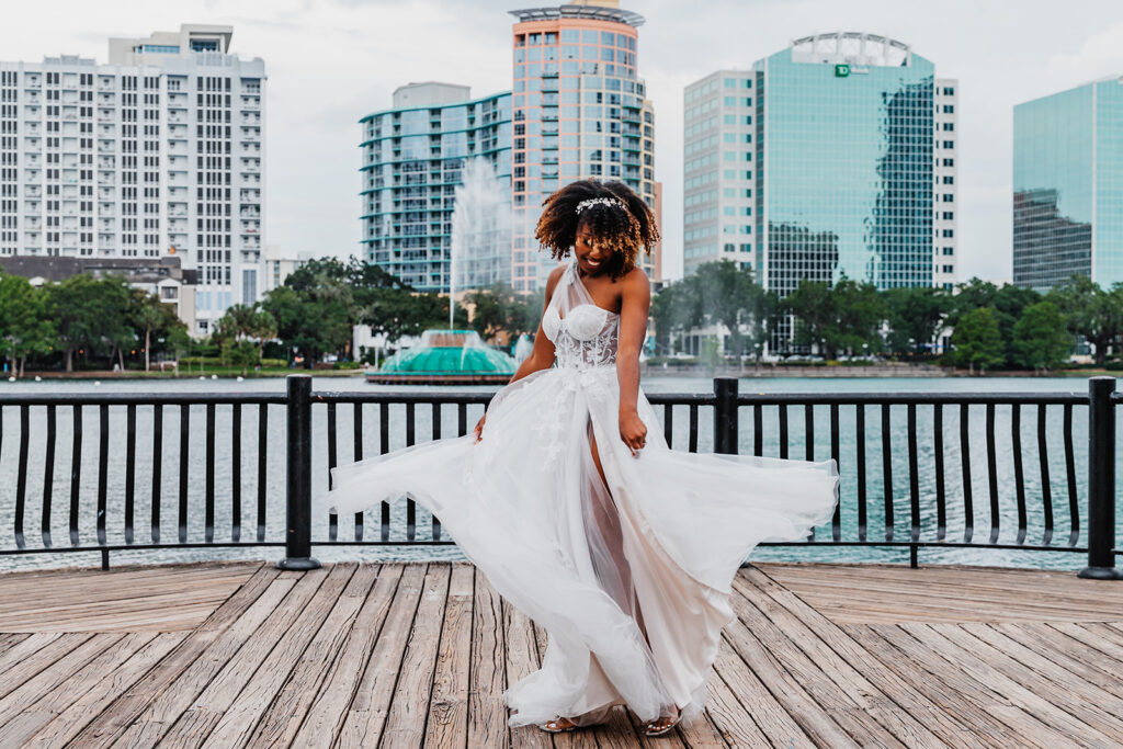 lake eola engagement session